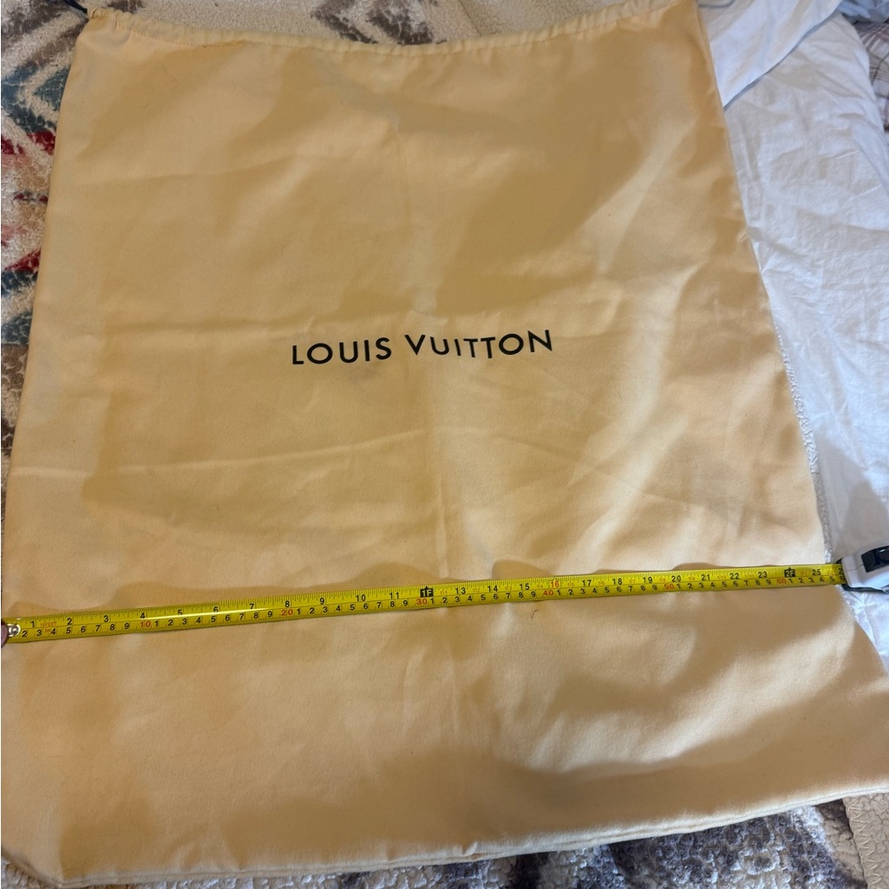 XTRA Large Louis Vuitton Cream Logo Dust Bag - Picture 2 of 5